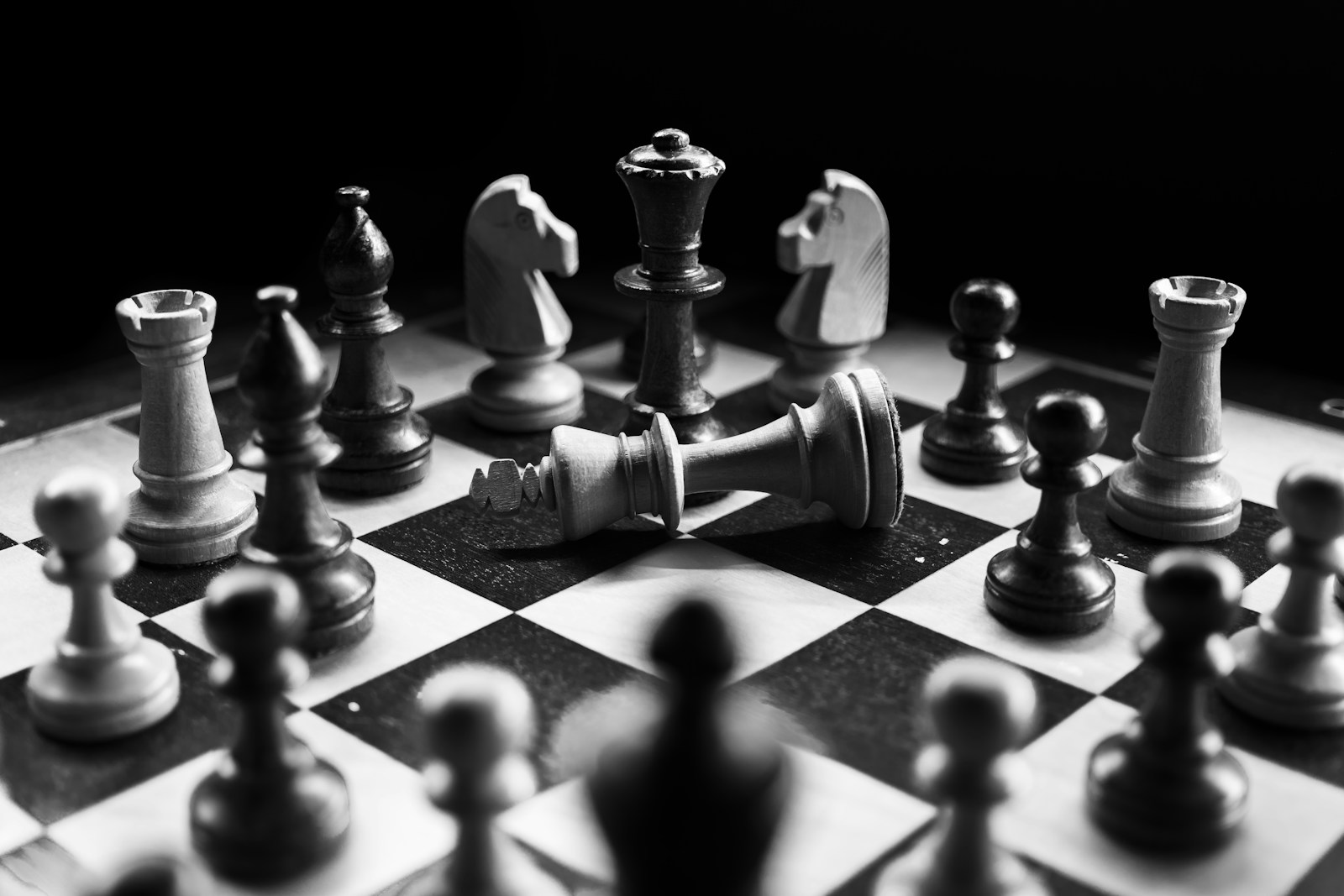 Chess board at a Berlin club